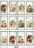 Papier ryżowy decoupage - amorki vintage, małe obrazki * R0532 * rice paper decoupage